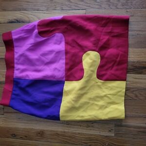 Color Block Skirt in Red, Pink, Purple, and Yellow